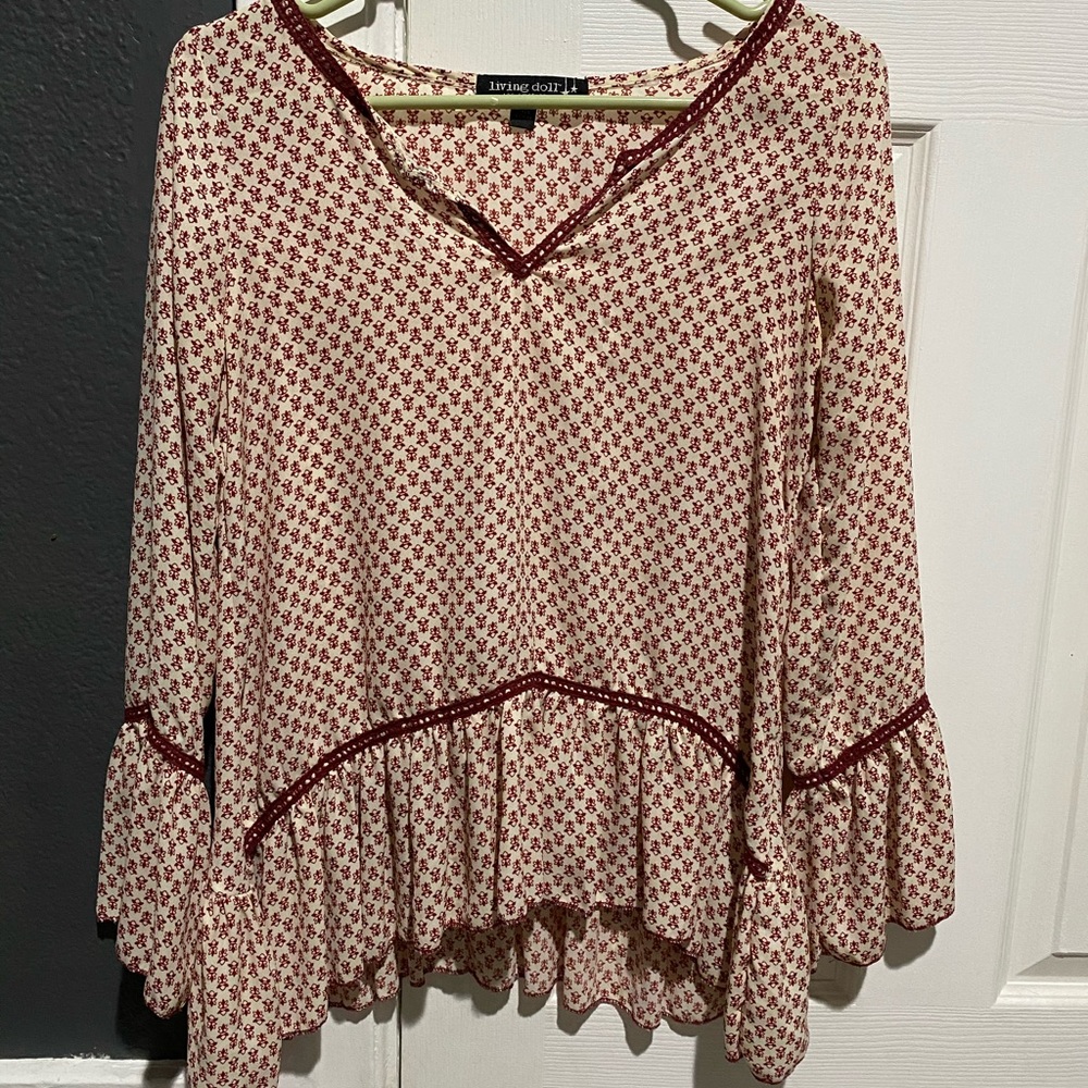 Living doll Los Angeles blouse